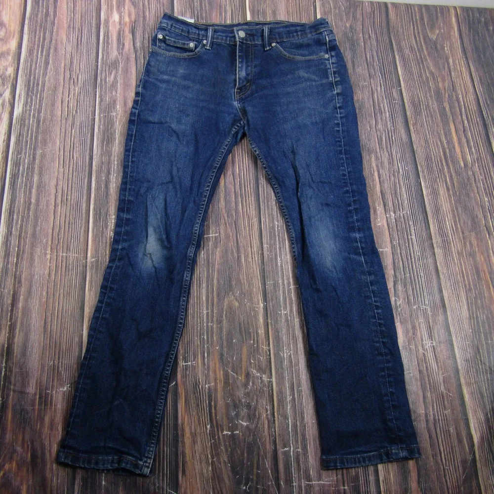 Levi's 511 Slim Fit Jeans Mens 32x30 Blue Dark Wash Stretch Denim 04511-1042